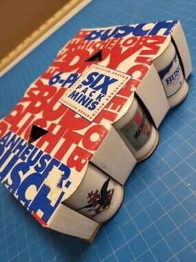 Anheuser Busch Six Pack Minis Miniature Stein Set 1991 Chile Budweiser Bud Light